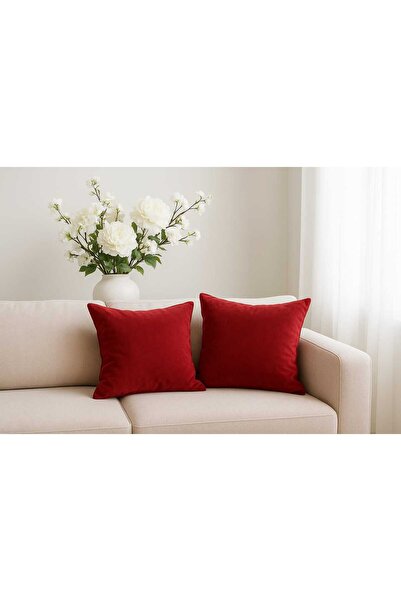hobizer tekstil 40x40 cm Husă roșie pentru pernă de Crăciun, simplă, decorativă