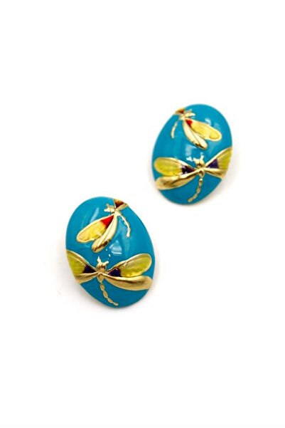 NOVAHAVEN أقراط اليعسوب - أزرق