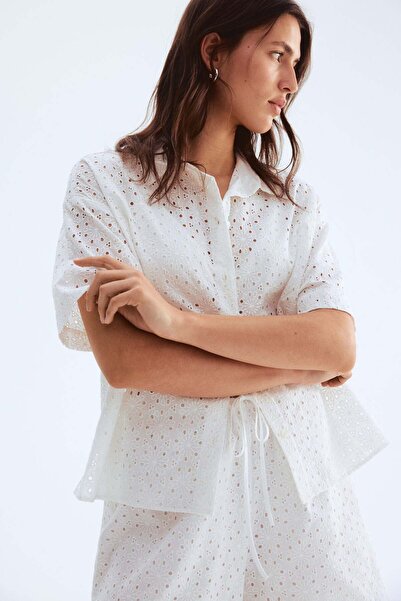 H&M Broderie anglaise shirt