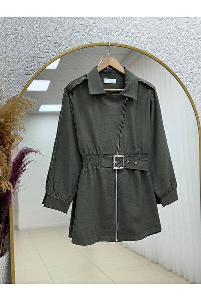 BENAHOLL سترة بيمورا بحزام مطاطي - MA1425 كاكي