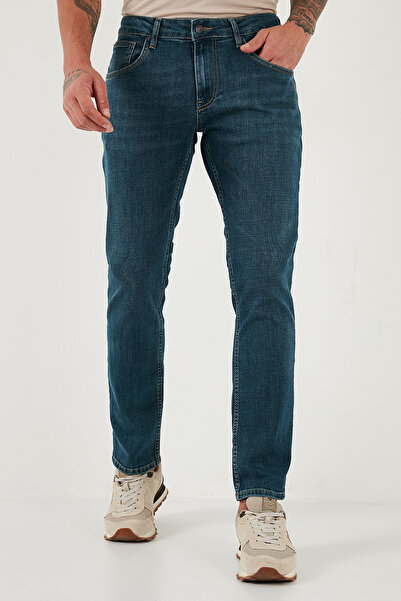 Buratti Ανδρικό τζιν παντελόνι από βαμβακερό ύφασμα κανονικής εφαρμογής με κανονική μέση και στριφτό πόδι 2203C23PARMA