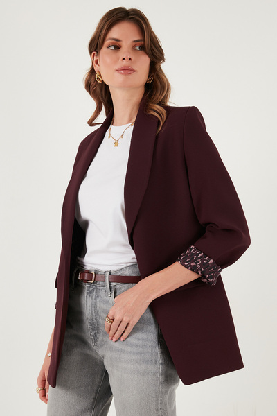 Lela Блейзер з класичним коміром, підкладкою з візерунком та деталями Regular Fit Блейзер 6839227