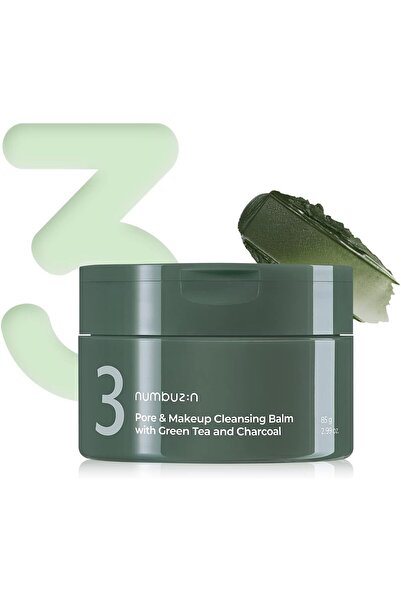 MQ بلسم نومبوزين لتنظيف المسام والمكياج بالشاي الأخضر والفحم رقم 3 - لجميع أنواع البشرة