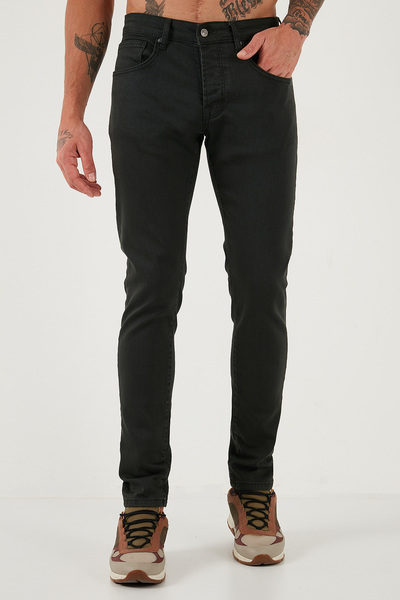 Buratti Stretch βαμβακερό τζιν με λεπτή εφαρμογή κανονικής μέσης στενό πόδι Ανδρικό τζιν παντελόνι 1115C24NAPOLI