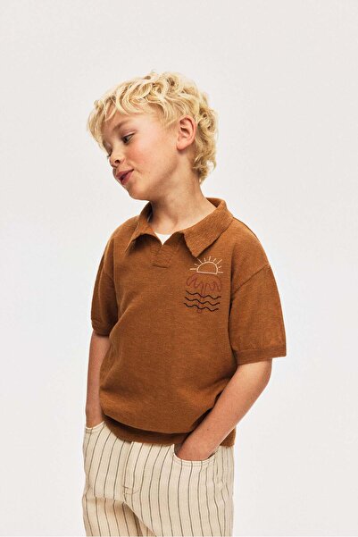 H&M Knitted polo shirt