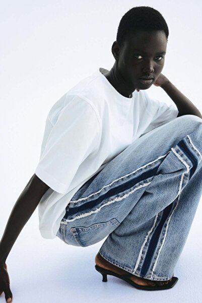 H&M Side-panelled jeans