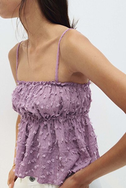 H&M Textured jersey top