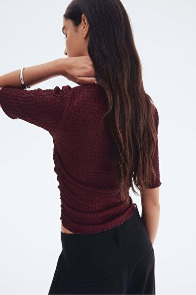 H&M Textured draped top