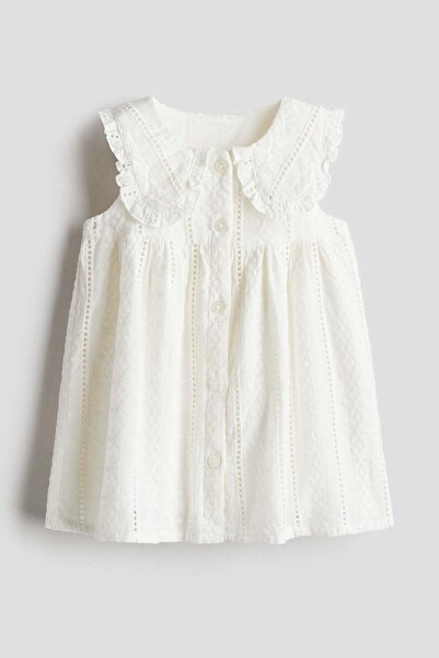 H&M Embroidery-detail cotton dress