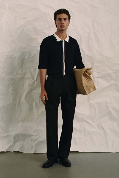 H&M Relaxed Fit Tailored linen-blend trousers