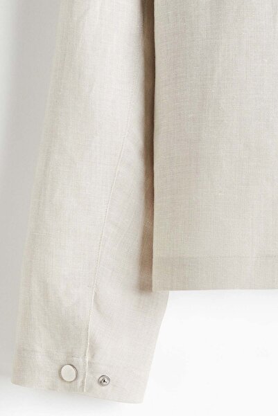 H&M Regular Fit Linen-blend jacket