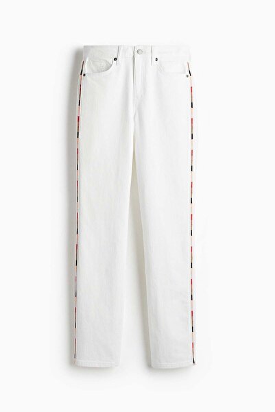 H&M Straight Regular Side-striped jeans