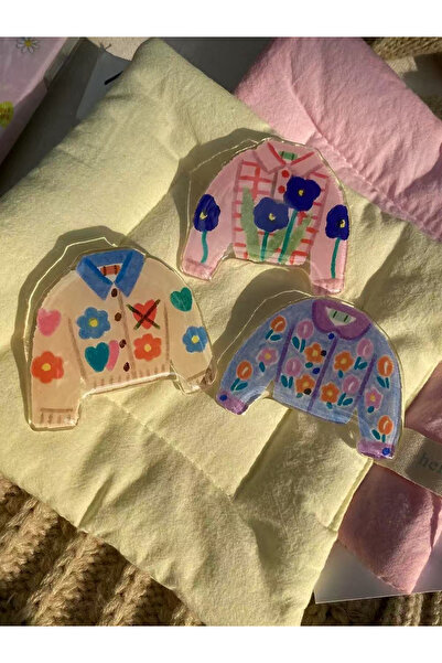 EDELFU Popsocket Kazak ve Gömlek Tasarımlı Renkli Telefon Tablet Tutacağı