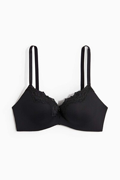 H&M Microfibre and lace push-up bra