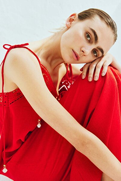 H&M Broderie anglaise tie-strap dress