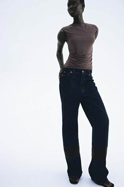 H&M Draped cap-sleeved top