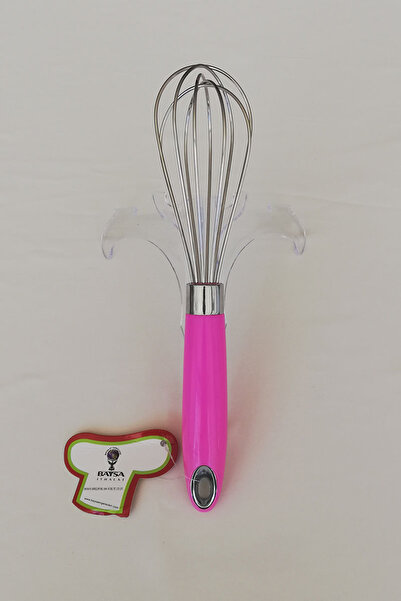 adresiburasi Stainless Steel Whisk Small Size 25 Cm. Pink