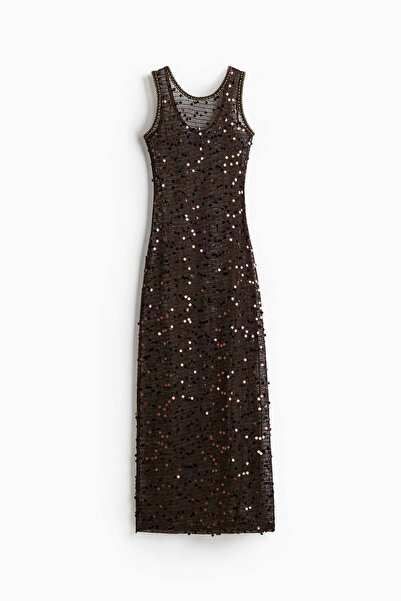 H&M Sequined net dress