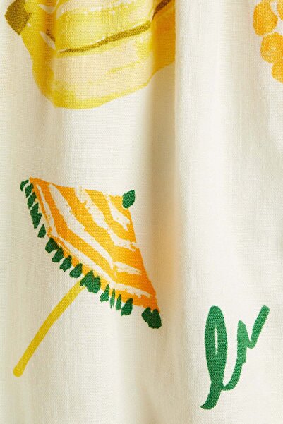 H&M Linen-blend drawstring shorts