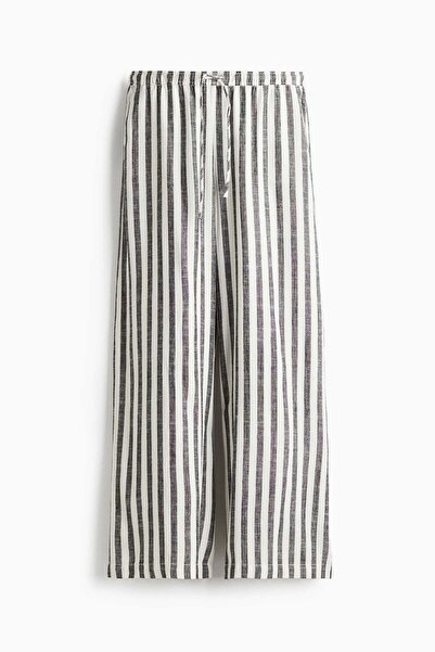 H&M Linen-blend drawstring trousers