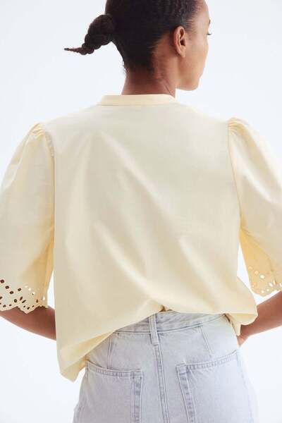 H&M Broderie anglaise cotton blouse