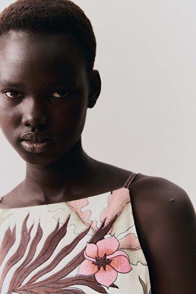 H&M Linen-blend strappy dress