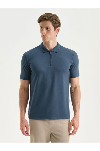 LC Waikiki Southblueindigo Polo Neck Men's T-Shirt