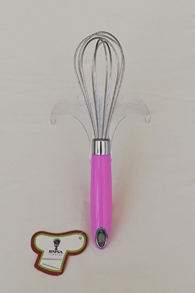 adresiburasi Stainless Steel Whisk Small Size 25 Cm. Light Pink