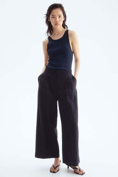 H&M Wide ankle-length trousers