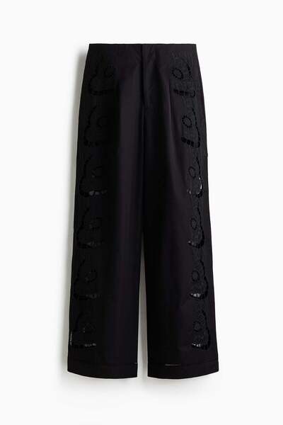 H&M Broderie anglaise trousers