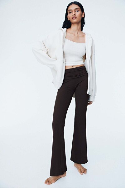 H&M Gathered microfibre yoga pants