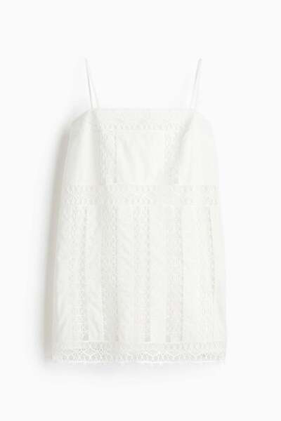 H&M Lace-inset strappy dress