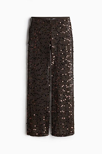H&M Sequined net trousers
