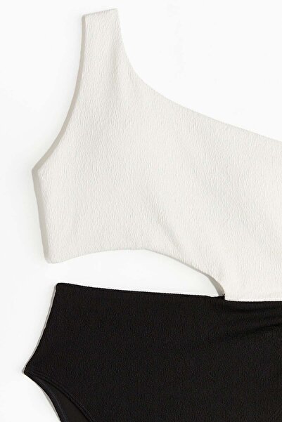 H&M Padded-cup High-leg swimsuit