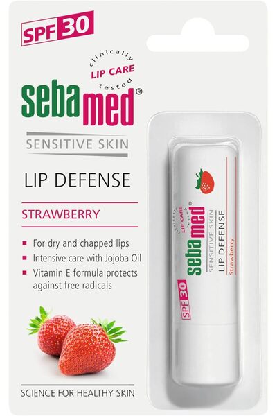 NONAMEE سيبا ميد - مرطب شفاه بنكهة الفراولة، 4.8 غرام