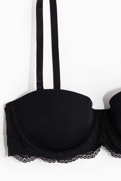 H&M Strapless padded balconette bra
