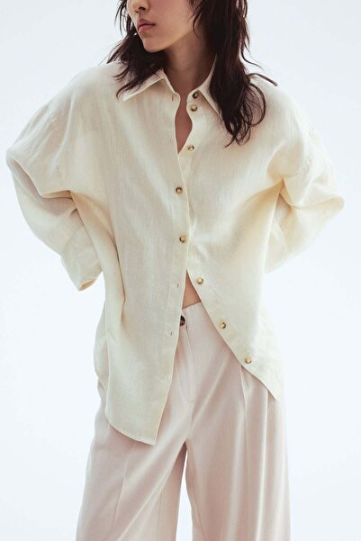 H&M Wide ankle-length trousers