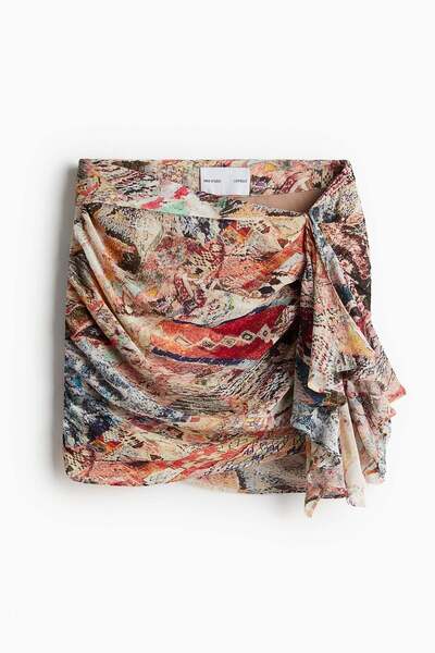 H&M Draped mini skirt