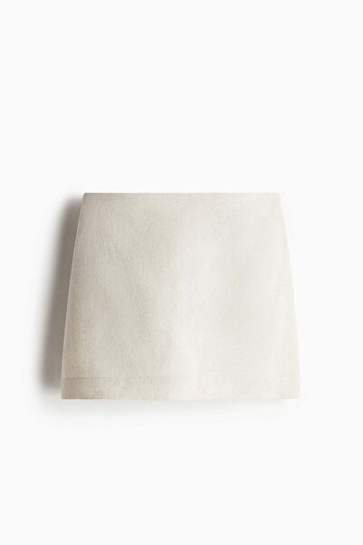 H&M Linen-blend mini skort