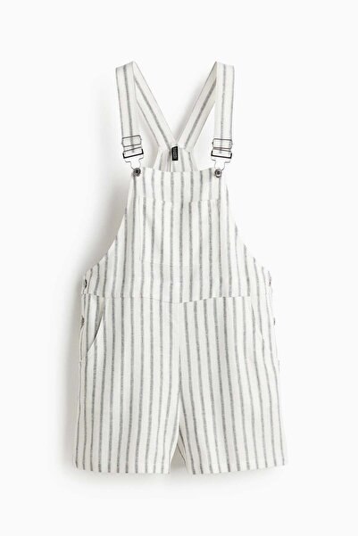 H&M شورت دانغري من مزيج الكتان