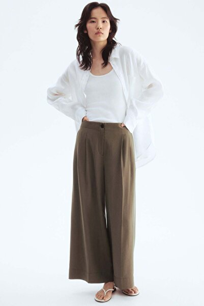 H&M Wide ankle-length trousers