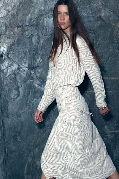 H&M Printed wrap skirt