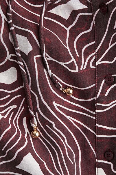 H&M فستان كبير الحجم بحزام