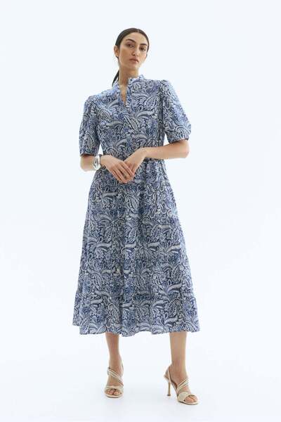 H&M فستان قطني طويل