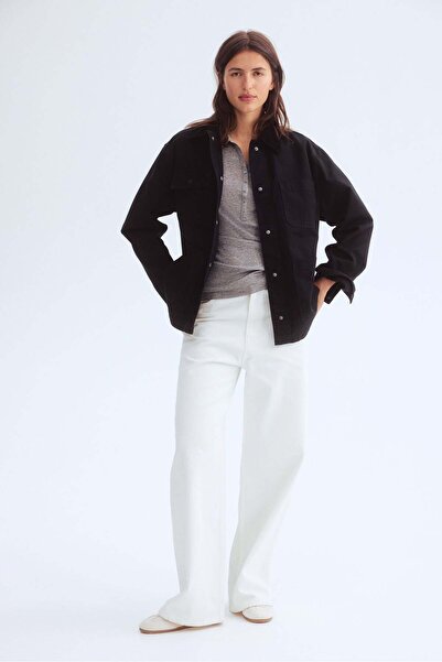 H&M سترة ذات ياقة مخملية