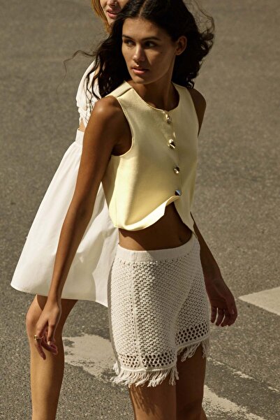 H&M Cropped jersey waistcoat