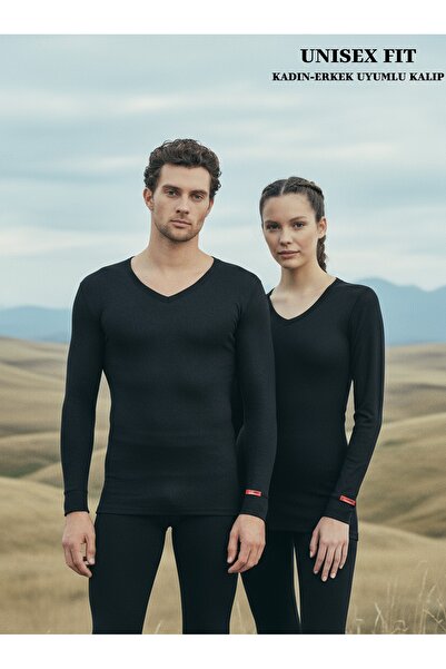 Blackspade Arctic Uzun Kol V Yaka Unisex Termal İçlik "Kayak Outdoor ve Günlük Kış Kullanımı İçin"