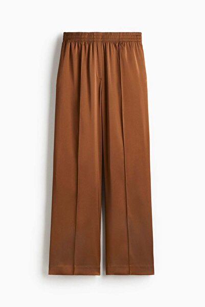 H&M Wide crease-detail trousers