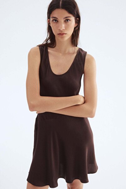 H&M Flared satin dress