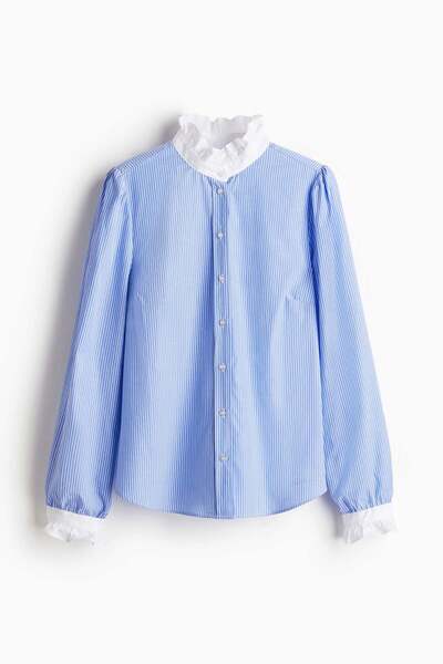 H&M Frilled-collar blouse
